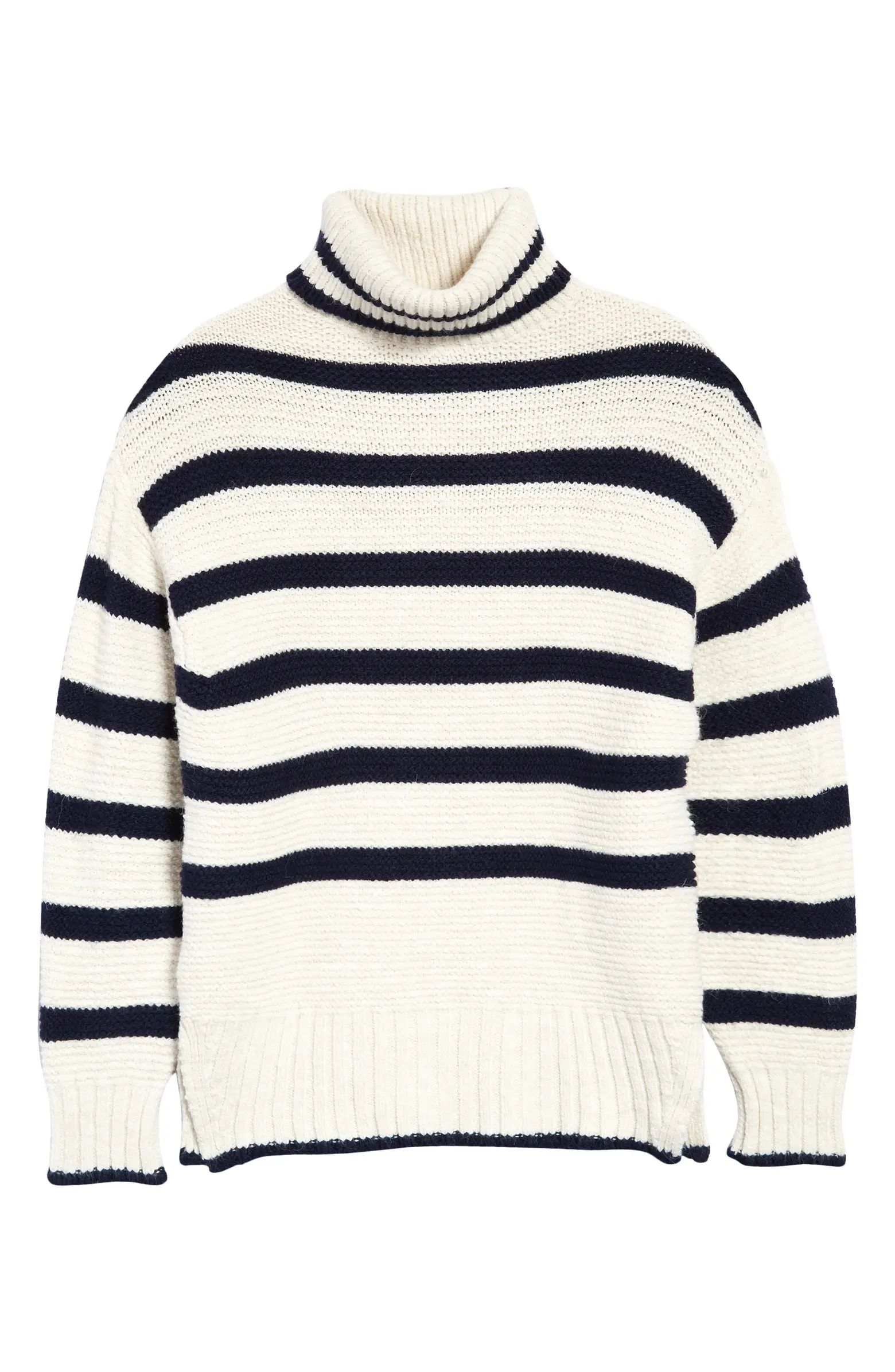 Topshop Stripe Turtleneck Sweater | Nordstrom | Nordstrom