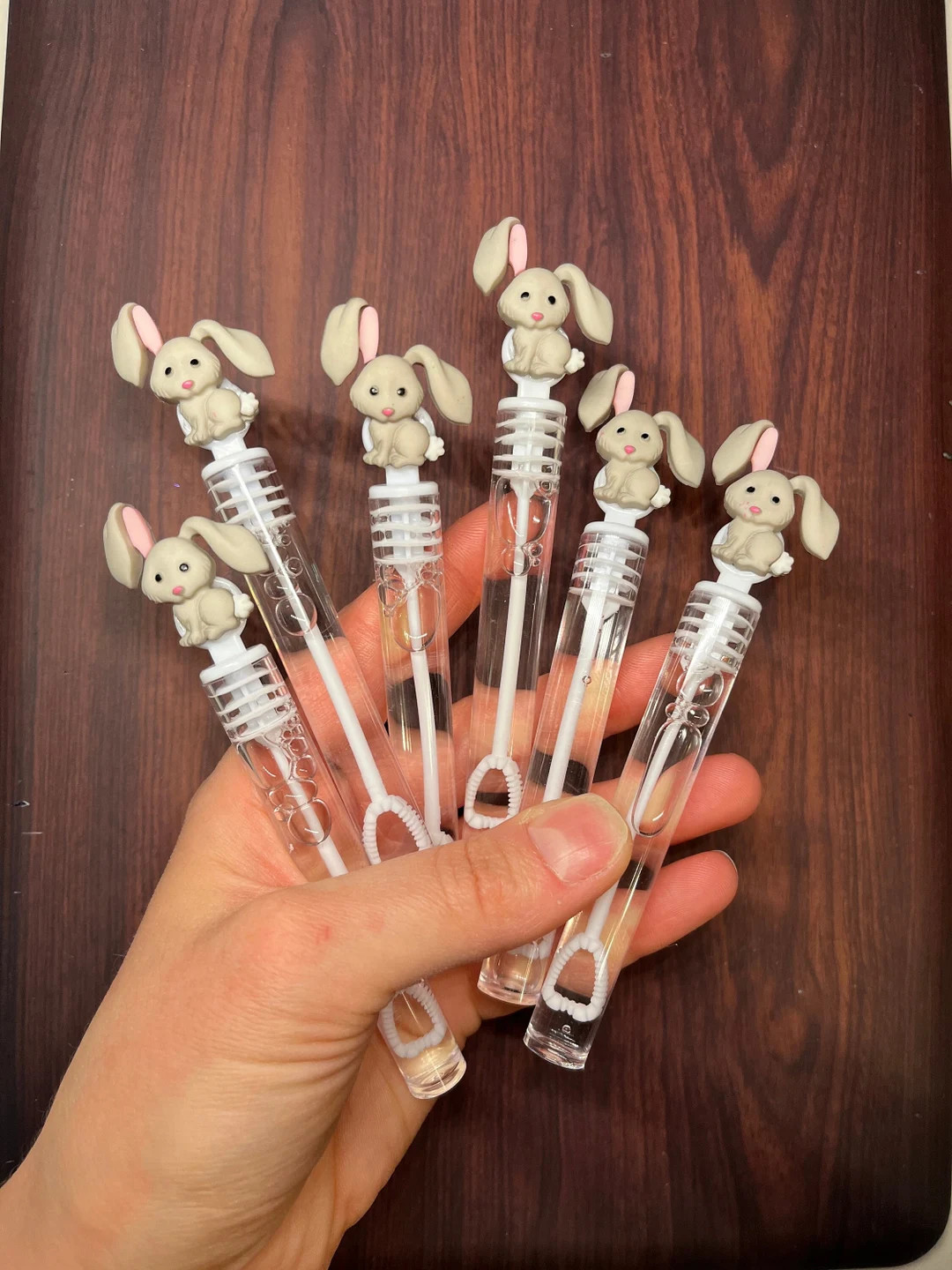 Easter Basket Non Candy Bunny Rabbit Party Favor Hop on Over Birthday Bubble Wand Bubbles Little ... | Etsy (US)