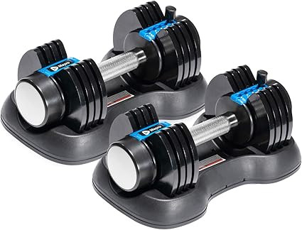 Lifepro Adjustable Dumbbells Set/Single - 15lb 43lb 55lb 90lb 25 lb Dumbbell Sets with Rack - Qui... | Amazon (US)