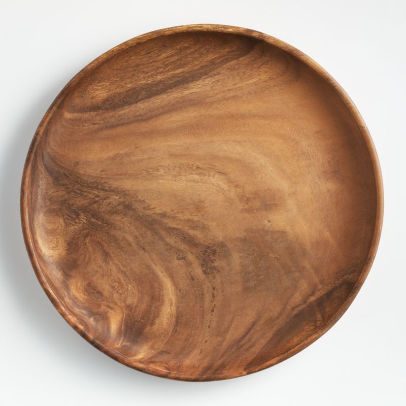 Tondo Wooden Platter + Reviews | Crate and Barrel | Crate & Barrel