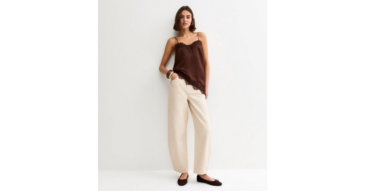 Off White Barrel Leg Jeans | New Look | New Look (UK)