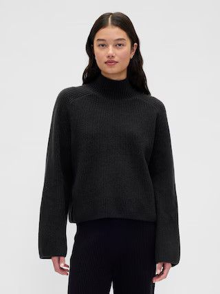 CashSoft Shaker-Stitch Turtleneck Sweater | Gap (US)