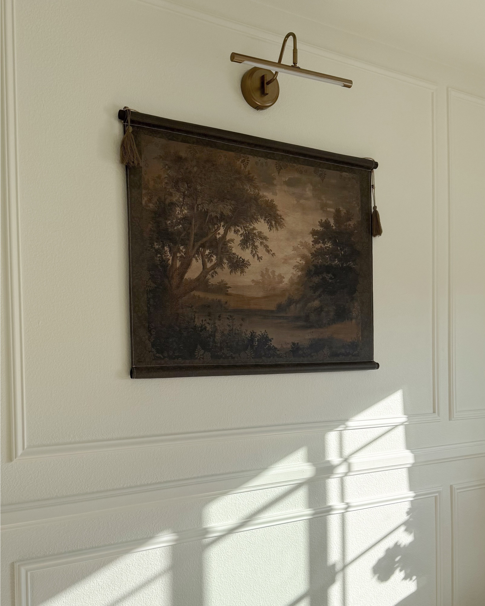 A few of my current favorite moody art pieces in my home!

I linked what I could, but a few are from Hobby Lobby & I included their details below:
Vintage Moody Landscape Wall Tapestry
SKU: 6376867

Vintage Castle Canvas Wall Decor
SKU: 2439669

#LTKHome