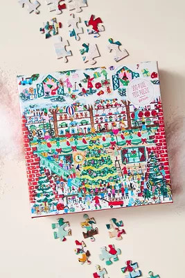Michael Storrings Toy Workshop Foil 500-Piece Puzzle | Anthropologie (US)