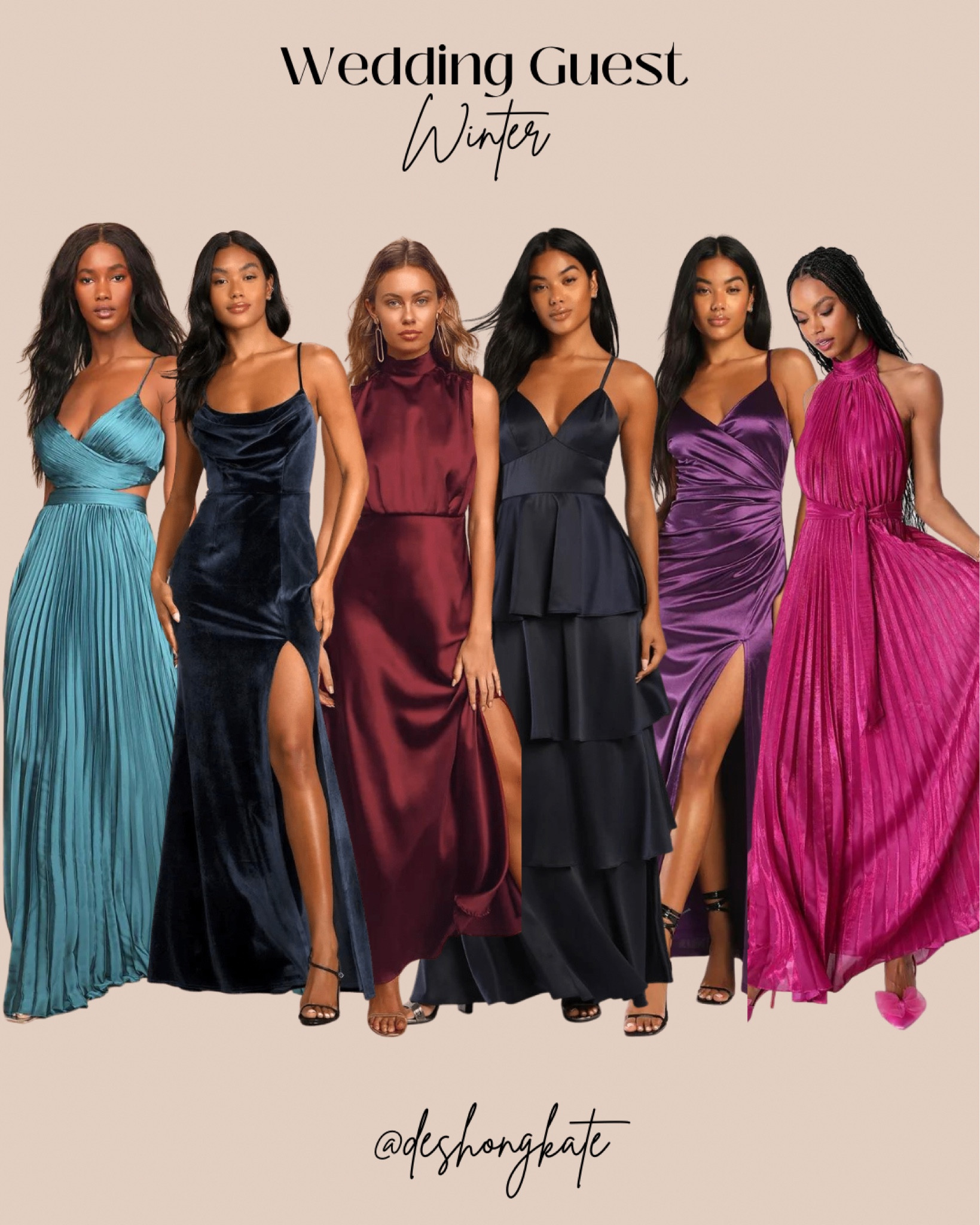 Wedding guest // formal wedding // long dress // maxi dress // winter wedding // ball dress // gown // silk dress 

#LTKwedding #LTKSeasonal #LTKunder100