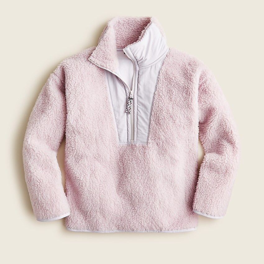 Teddy sherpa half-zip sweatshirt | J. Crew US