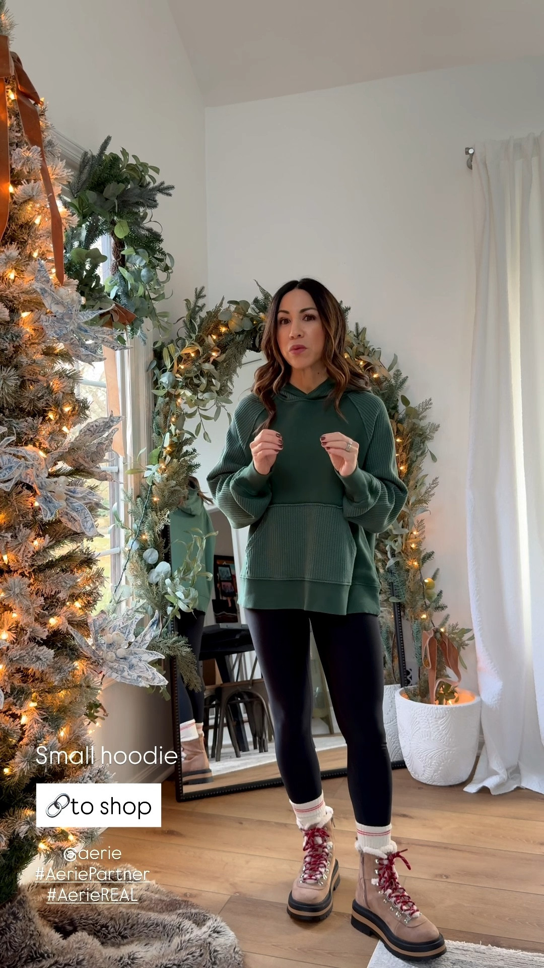 @aerie 
#AeriePartner
#AerieREAL
Aerie haul 
Hoodie, small short leggings, 

#LTKSaleAlert #LTKFindsUnder50 #LTKHoliday

#LTKHoliday #LTKFindsUnder50 #LTKSaleAlert
