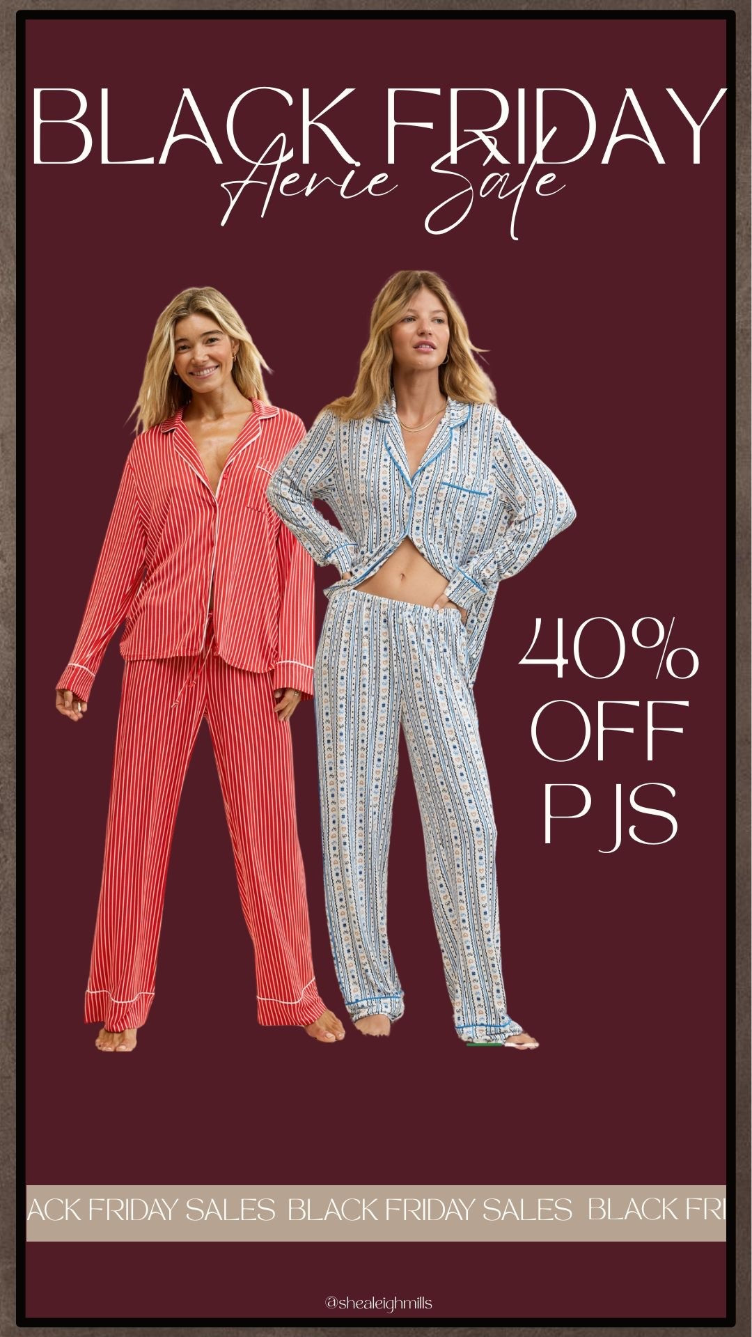 Aerie’s Black Friday sale is live and their PJs are 40% off 🎁✨ These sets are so soft and make the perfect cozy gift (or matching holiday jammies!).


Aerie pajamas, Aerie PJ set, Aerie Black Friday sale, cozy pajamas, holiday PJs, women’s sleepwear, matching PJ sets, loungewear sale, soft pajamas, affordable pajamas, Aerie gift ideas

#LTKCyberWeek #LTKSaleAlert #LTKGiftGuide