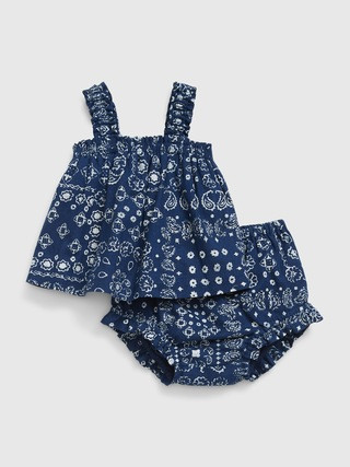 Baby Linen-Cotton Two-Piece Outfit Set | Gap (US)