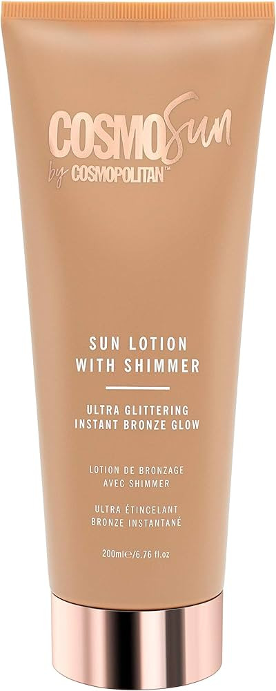 CosmoSun Sun Lotion with Shimmer Ultra Glittering and Instant Bronze 6.76 oz. | Amazon (US)