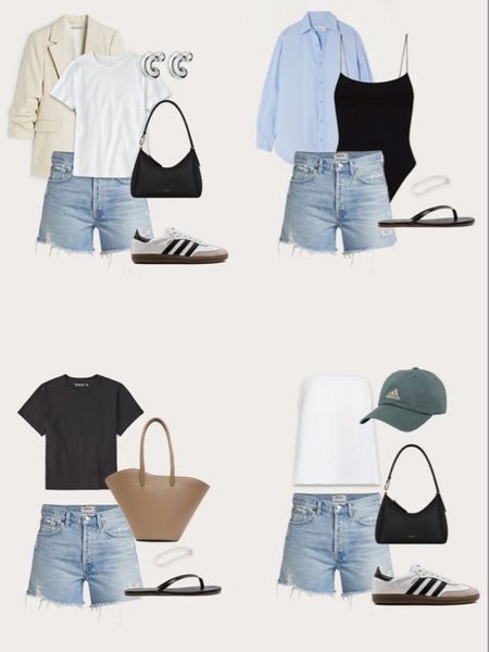 Capsule wardrobe essentials: 
 Summer outfit ideas for denim cutoffs.

#LTKunder50 #LTKstyletip #LTKSeasonal
