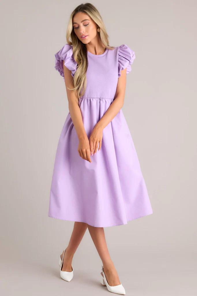 Closet Cornerstone Lavender Midi Dress | Red Dress