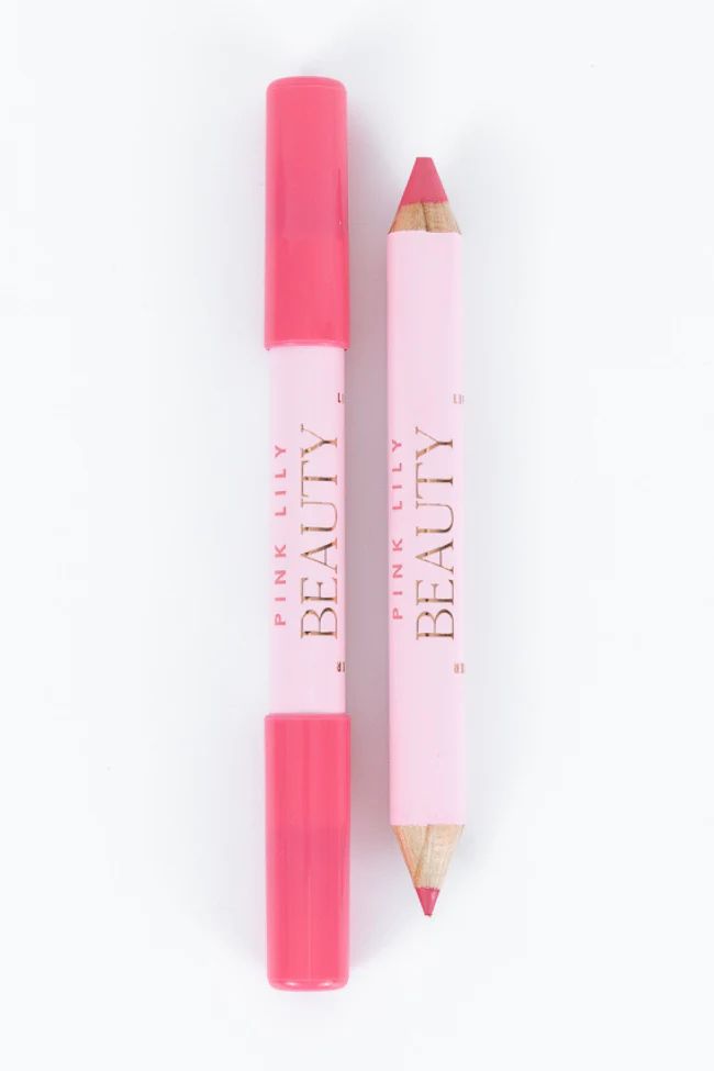 Pink Lily Beauty Double Bloom Dual Lipstick & Lip Liner - Cotton Candy | Pink Lily