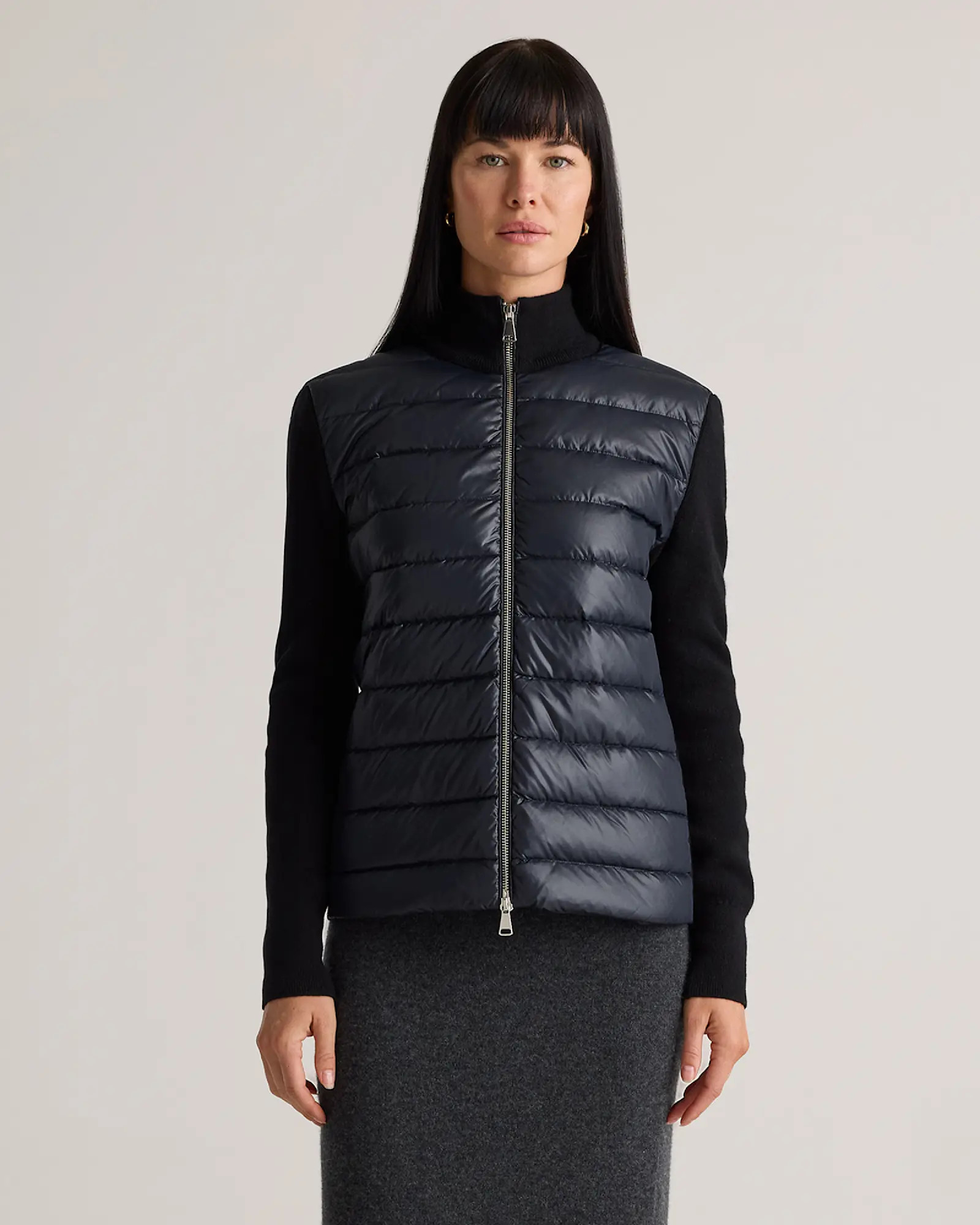 Mixed Media Down and Cashmere Jacket | Quince