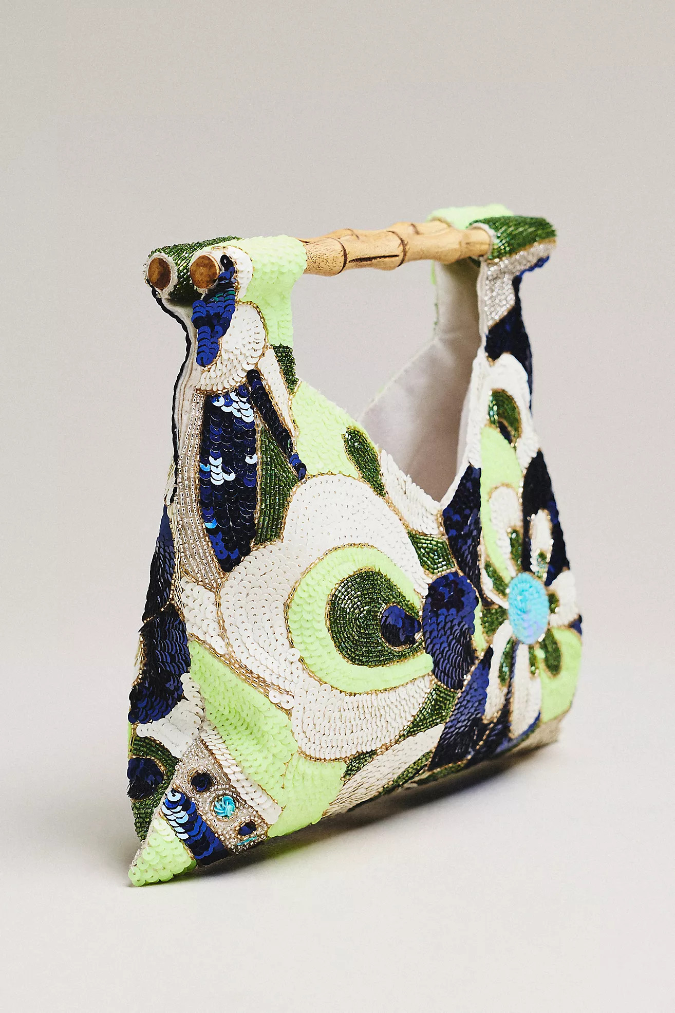 Maeve Beaded Bamboo Hand Bag | Anthropologie (US)