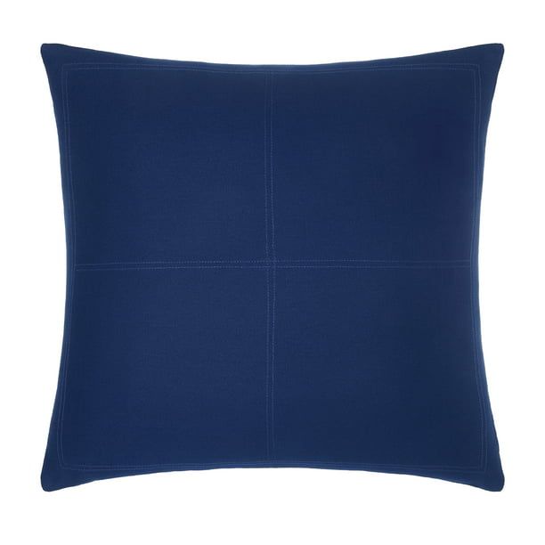 Gap Home Contrast Stitch Decorative Square Throw Pillow Navy 20" x 20" - Walmart.com | Walmart (US)