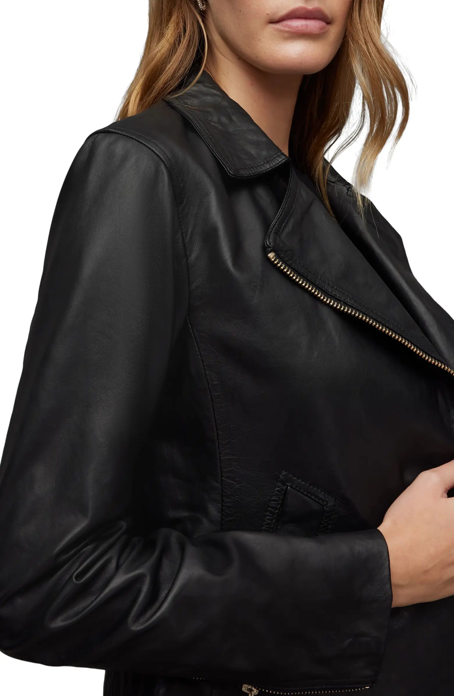 Vela Leather Biker Jacket | Nordstrom