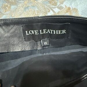 NWOT! Love Leather Black Leather Mini Skirt -XS | Poshmark