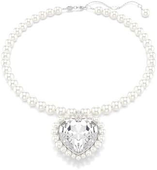 Swarovski Ariana Grande Collection, Clear Crystal & Pearls, Rhodium Finish, Necklaces, Earrings a... | Amazon (US)