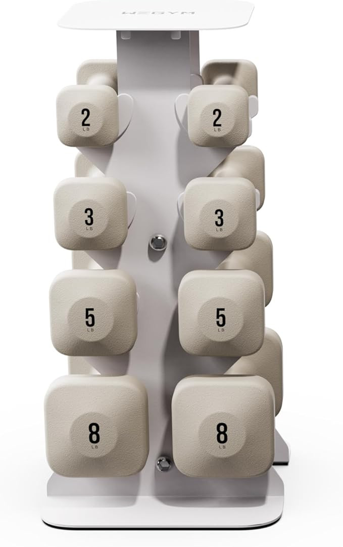 SafeGrip Dumbbells, Anti-Slip, Anti-Roll, Thick Handles, Free Weights, Square Dumbbells for Secur... | Amazon (US)