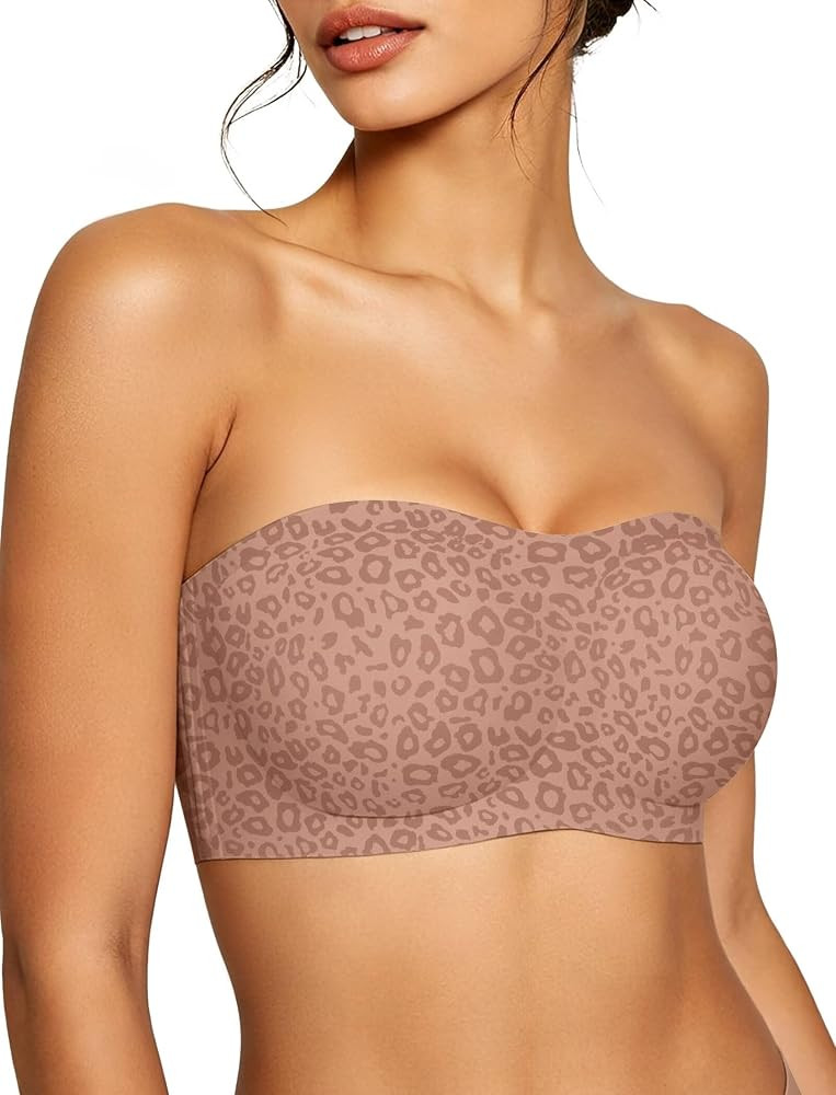 Non-slip Bandeau Bras for Women, Support, Smooth & No Show, Invisible Comfort, No Underwire Padde... | Amazon (US)