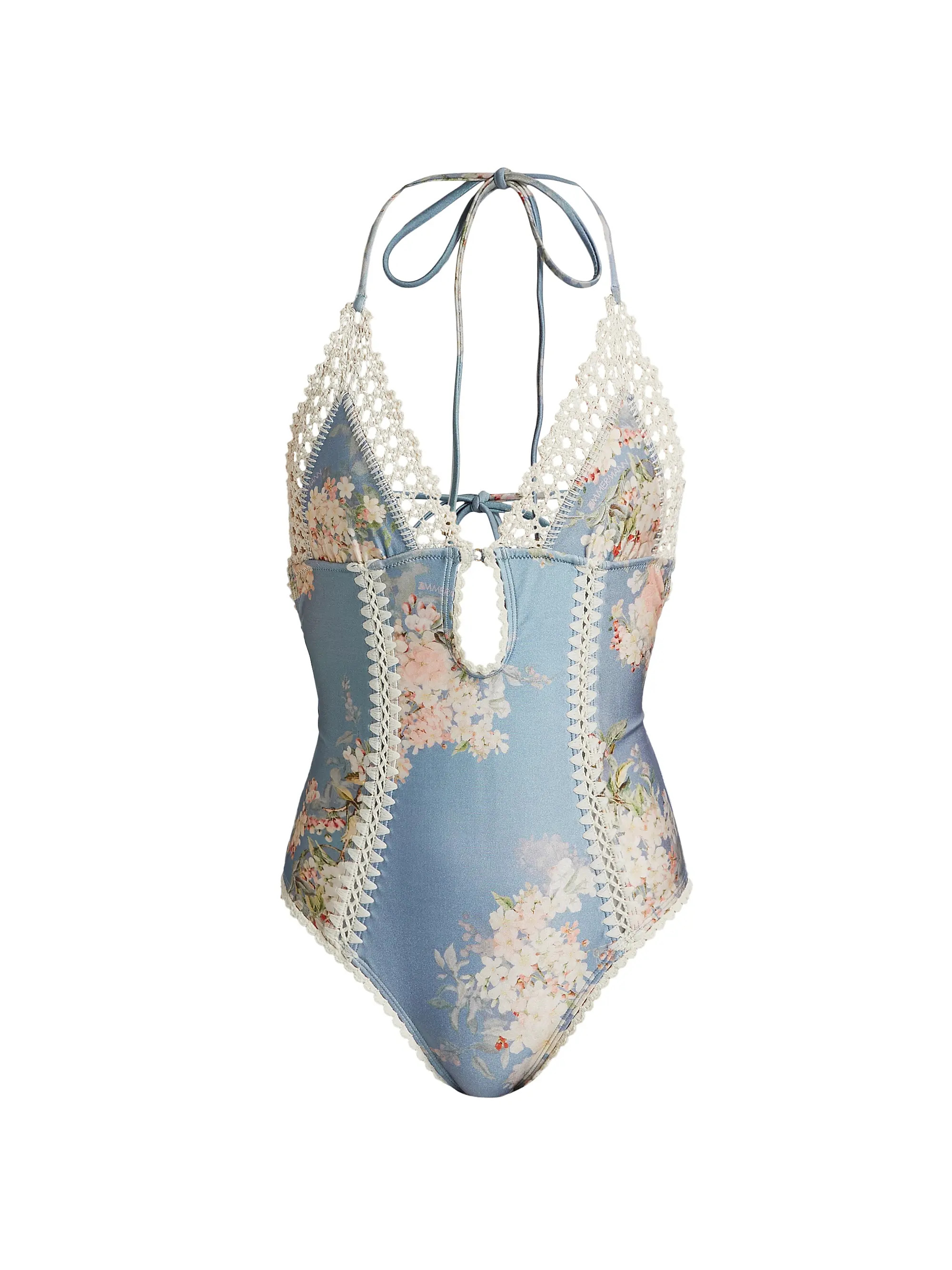 Cascadian Keyhole Crochet One-Piece Swimsuit | Saks Fifth Avenue