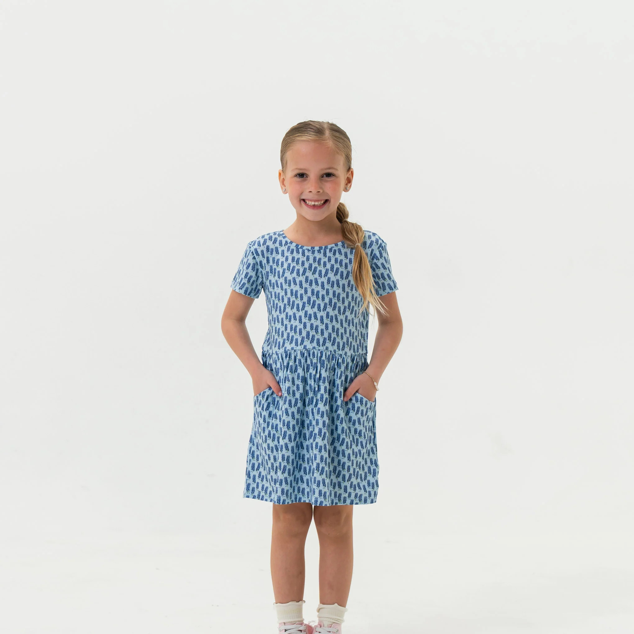 Youth Moxie Dress - Bluebonnet | BURLEBO | BURLEBO