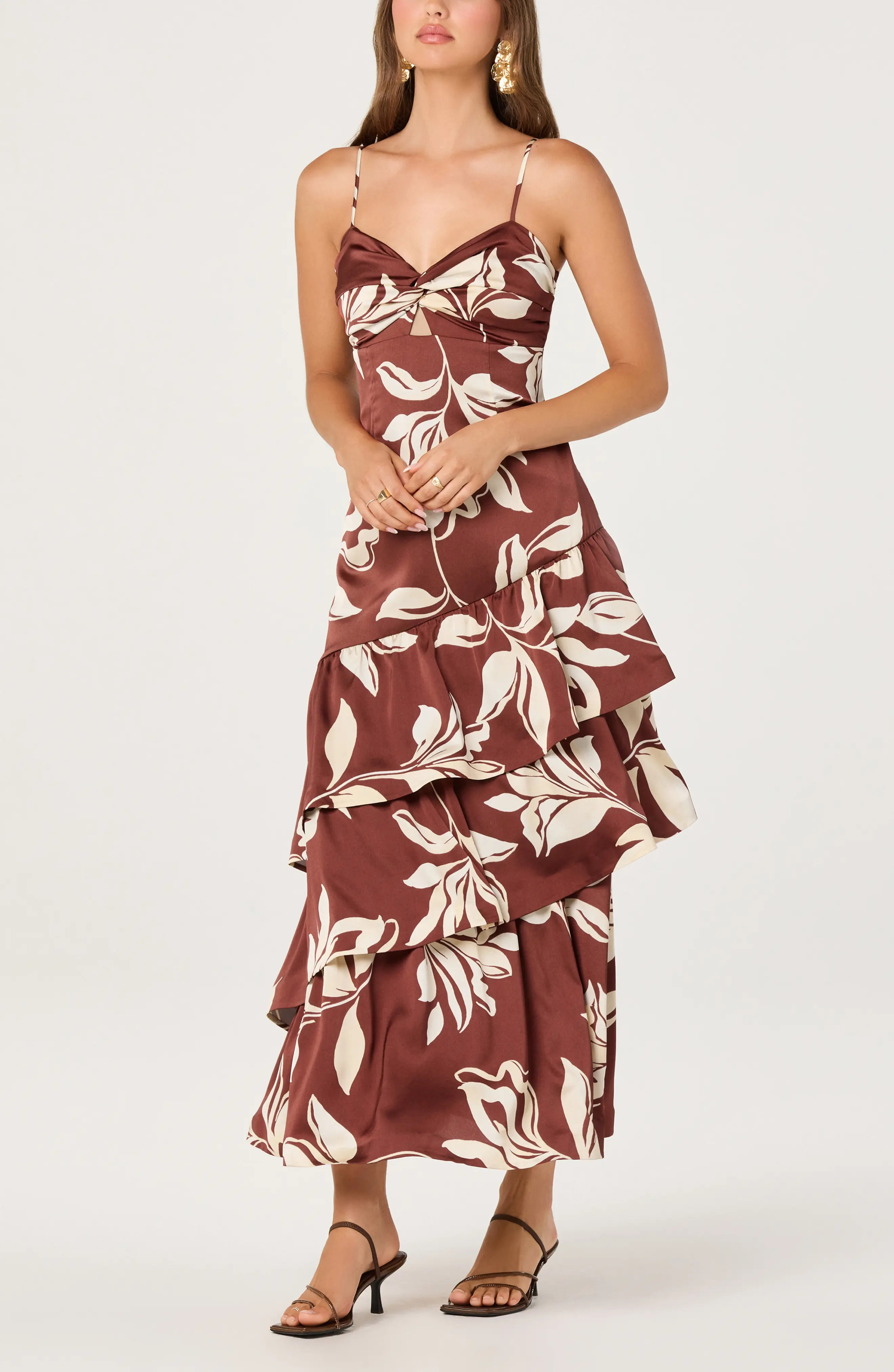 Cassia Floral Tiered Midi Dress (Women) | Nordstrom | Nordstrom