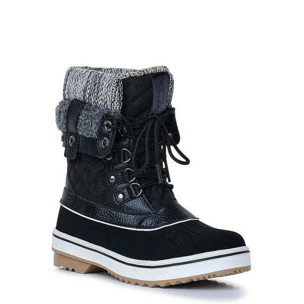 Khombu Women's Ruby Short Lace-up Winter Snow Boot - Walmart.com | Walmart (US)