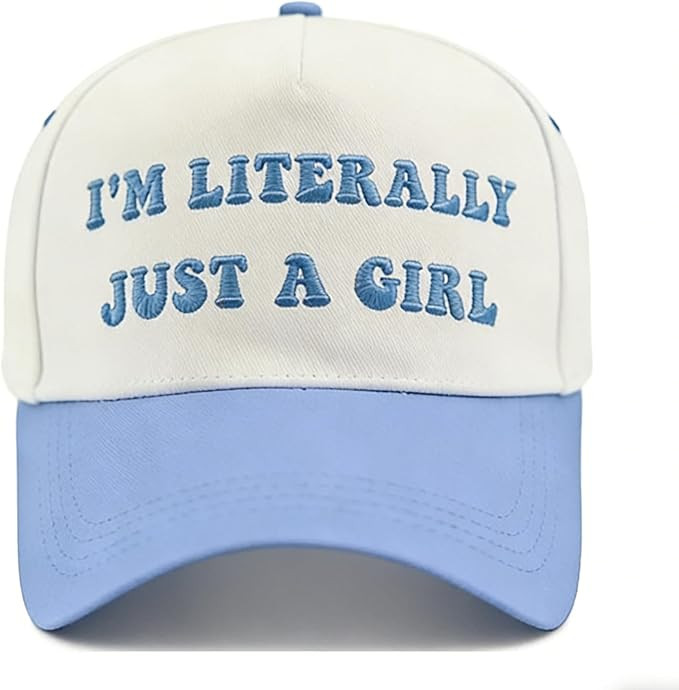 Funny Gag Trucker Hat I'm Literally Just A Girl -Embroidery Funny Hats Adjustable Baseball Cap fo... | Amazon (US)
