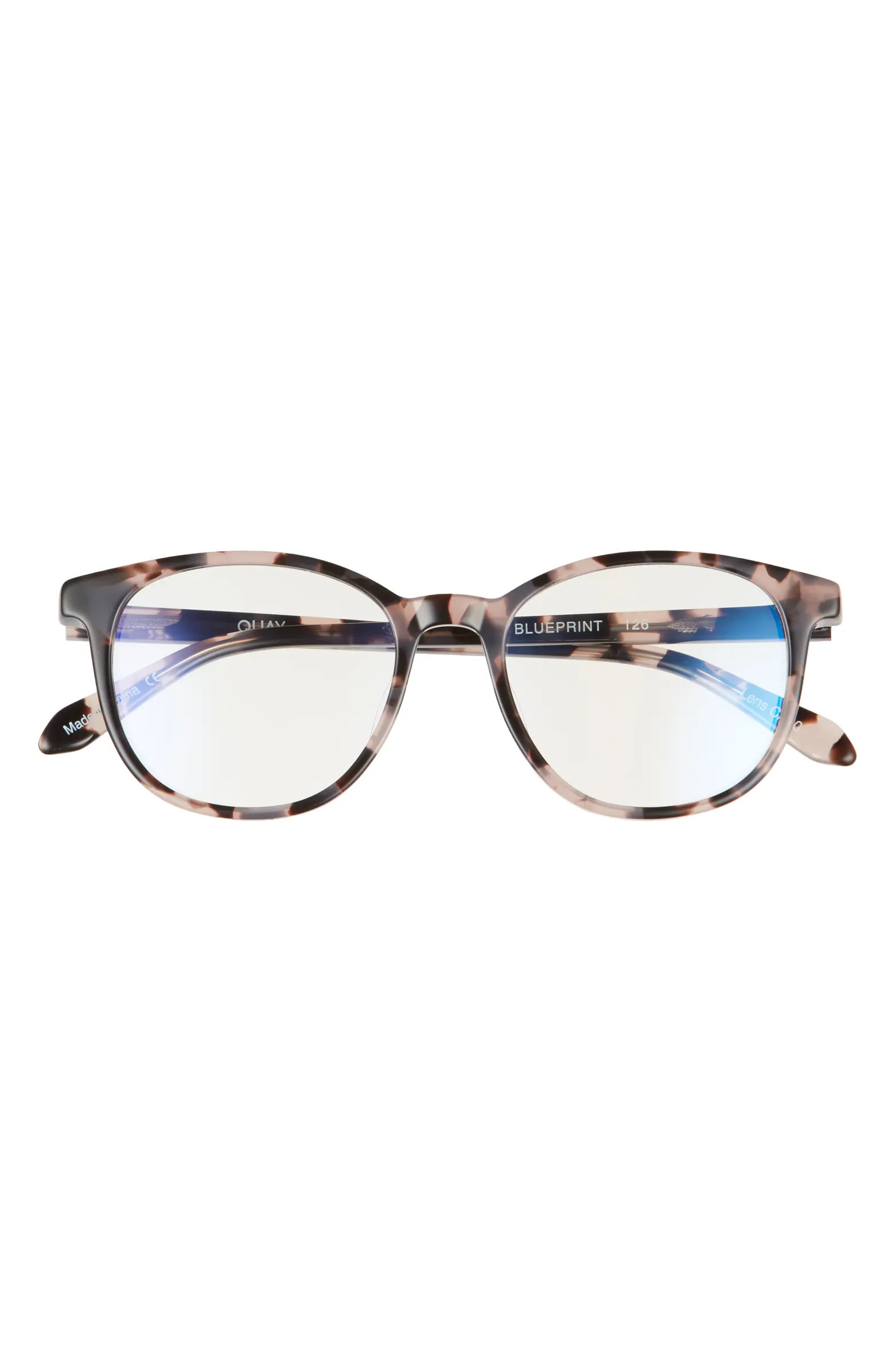 Quay Australia Blueprint 48mm Blue Light Filtering Glasses | Nordstrom | Nordstrom