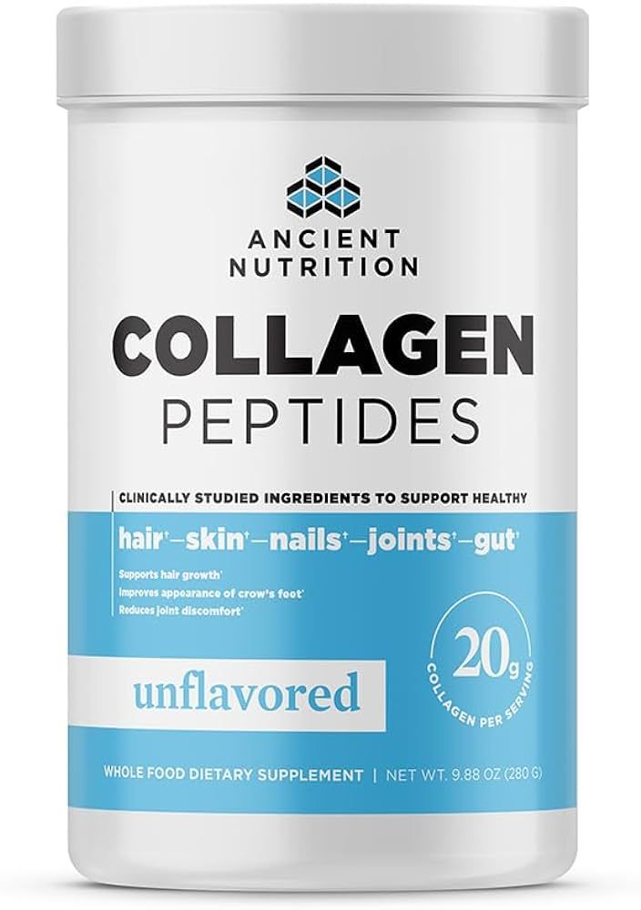 Ancient Nutrition Unflavored Collagen Peptides, 9.88 OZ | Amazon (US)