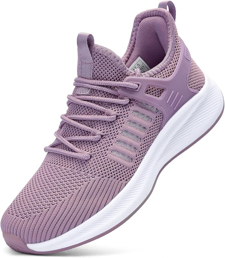 Womens Athletic Walking Shoes - Running Tennis Shoes Jogging Workout Lightweight Breathable Slip ... | Amazon (US)