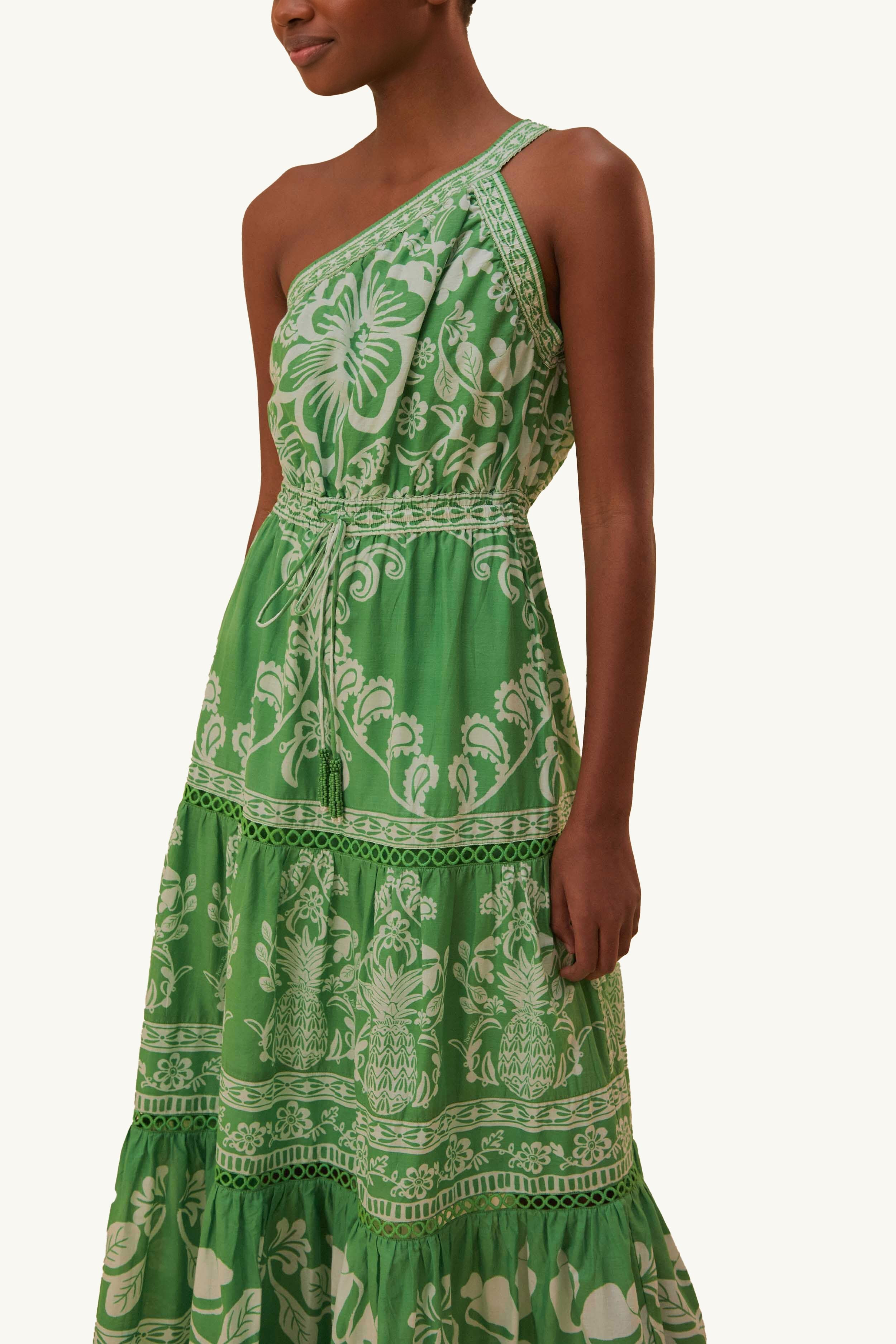 Green Sweet Garden Maxi Dress | FarmRio (US)