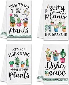 Plant Lover Gifts for Women, Funny Kitchen Towels, I Wet My Plants Gifts for Gardeners, Decorativ... | Amazon (US)