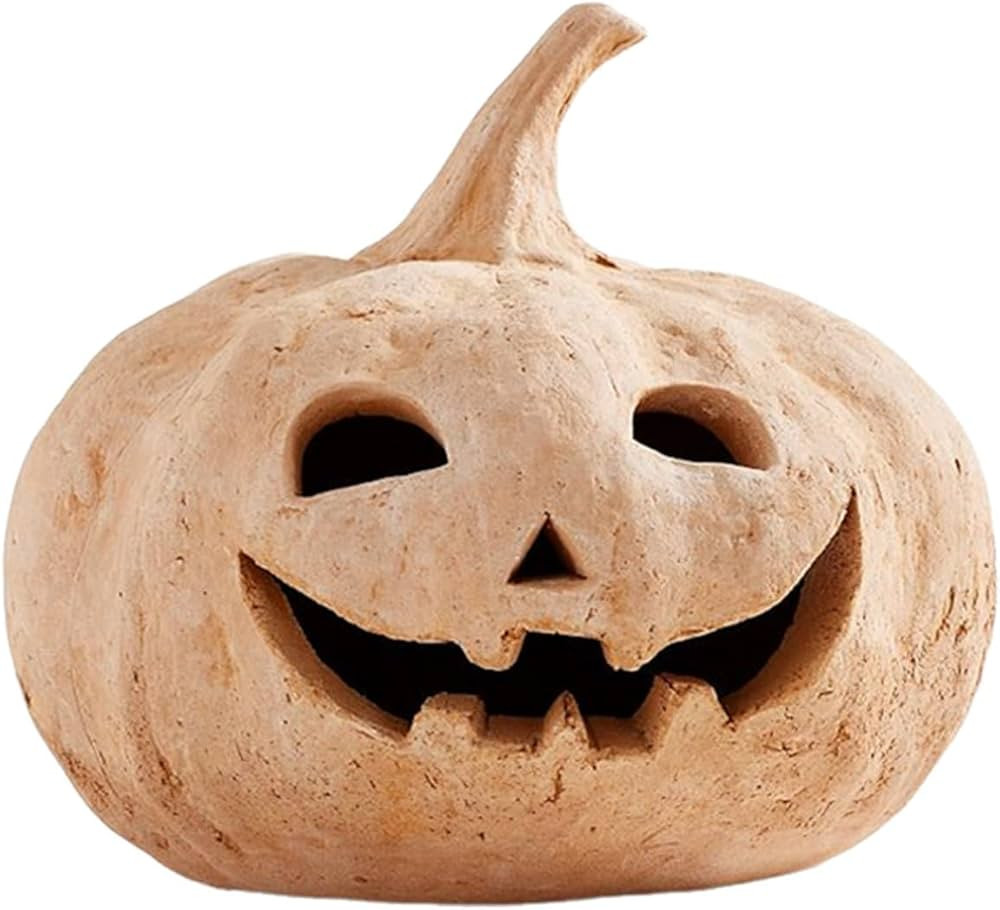 Fall Decor - Halloween Decorations - Handmade Pumpkin Jack O' Lantern Outdoor Indoor - Cute Hallo... | Amazon (US)