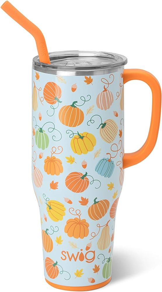 Swig Life 40oz Mega Mug | 40 oz Tumbler with Handle and Straw, Cup Holder Friendly, Dishwasher Sa... | Amazon (US)