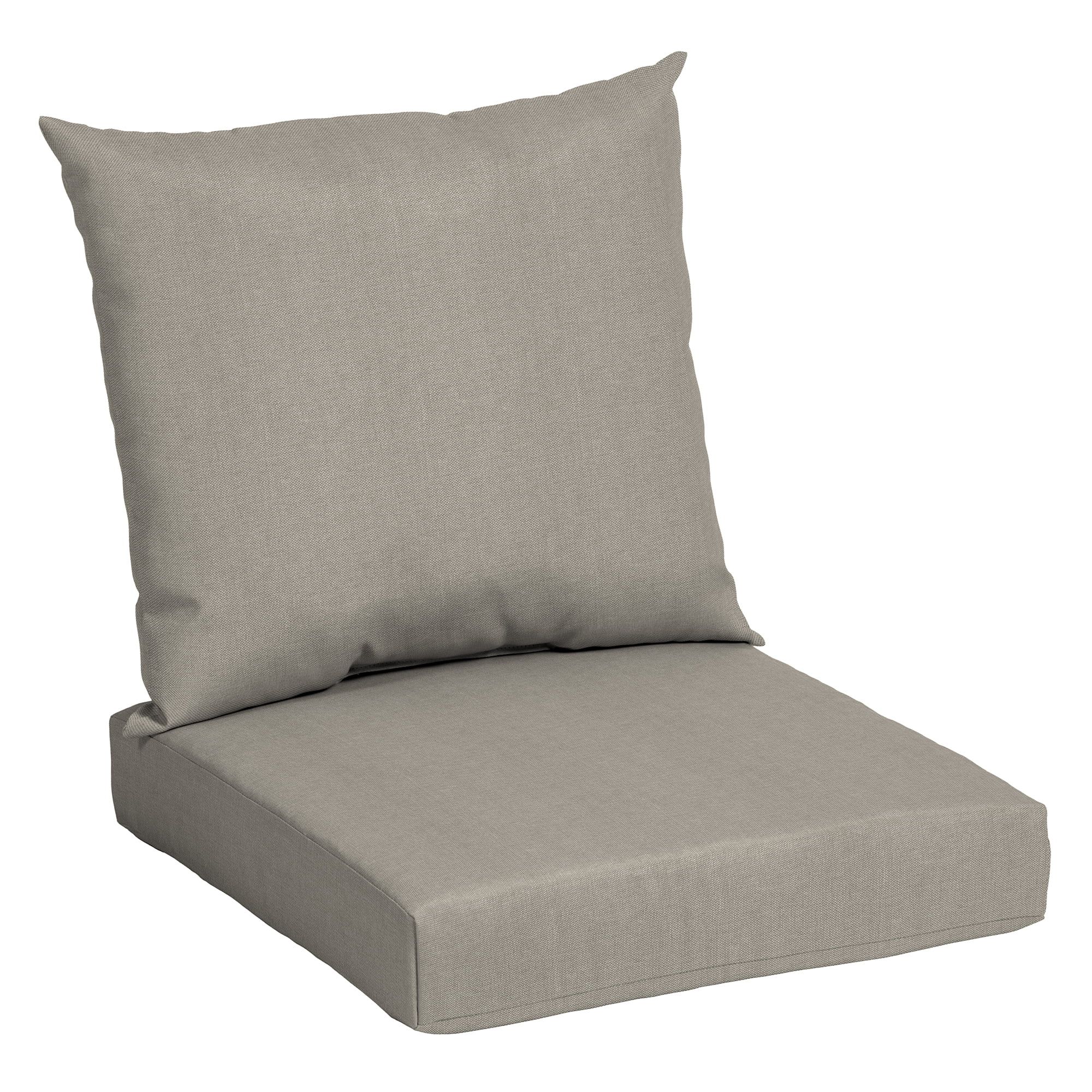 Mainstays Solid Tan 45 x 22.75 in. Outdoor 2-Piece Deep Seat Cushion | Walmart (US)