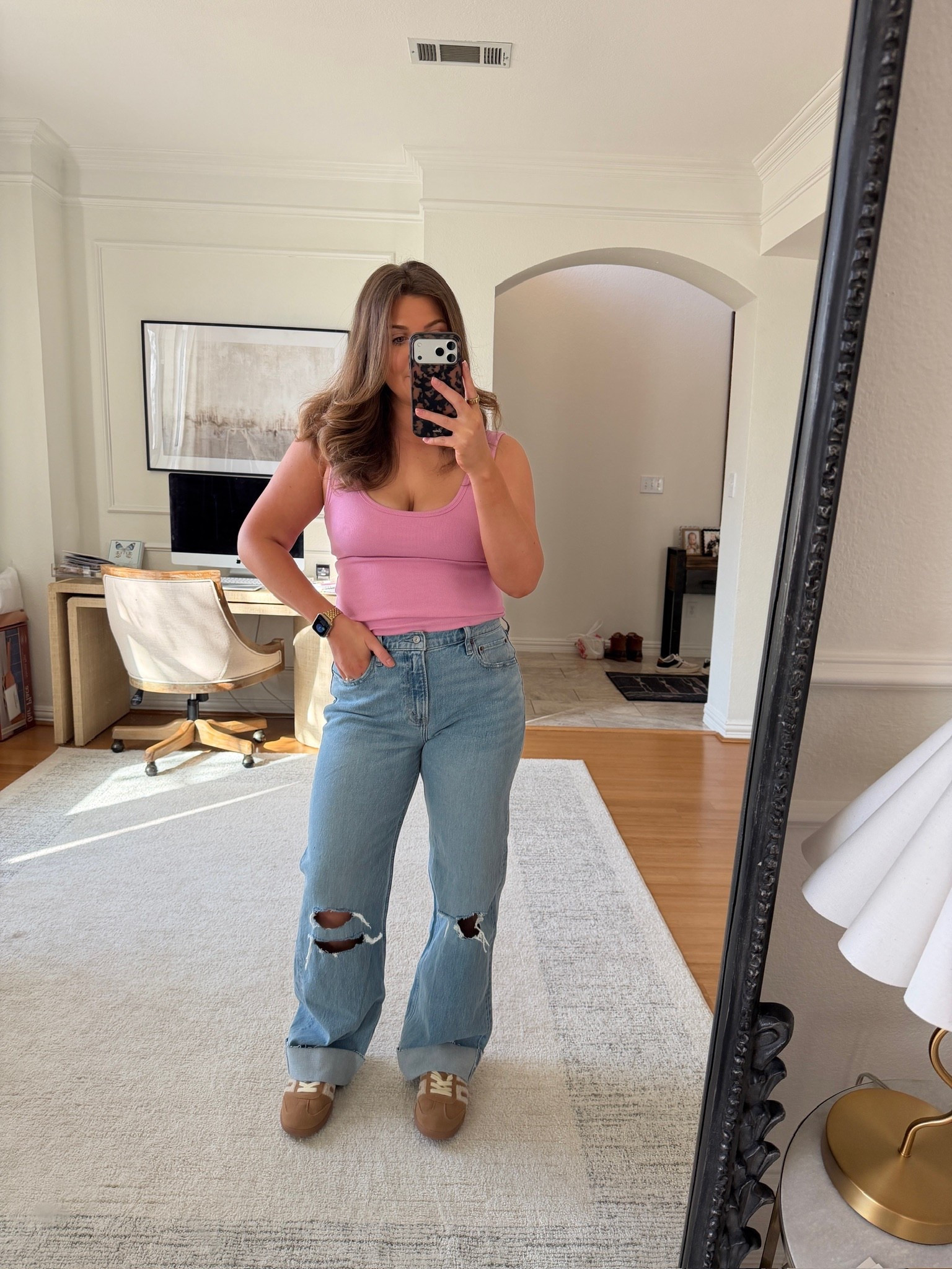 Another full Abercrombie look! 

Love this tank for spring and summer and these high waisted jeans!

abercrombie jeans, abercrombie tank, abercrombie outfit, abercrombie women, casual outfit, everyday style, classic denim, fitted tank, neutral basics, effortless outfit, warm weather style, simple outfit, modern basics, elevated casual, easy everyday look

#LTKootd #LTKgrwm