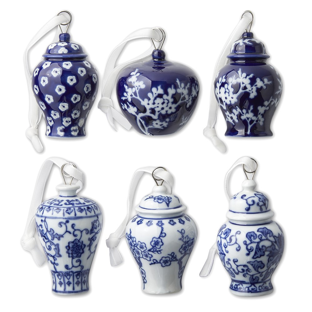 Mini Ginger Jar Ornaments, Set of 6 | Williams-Sonoma