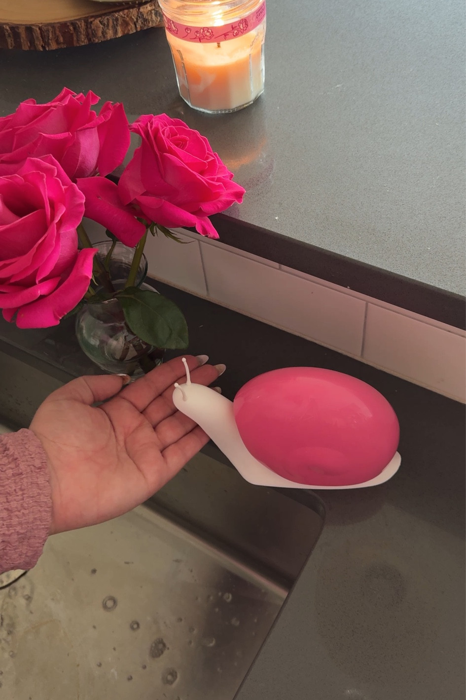 Snail soap dispenser!