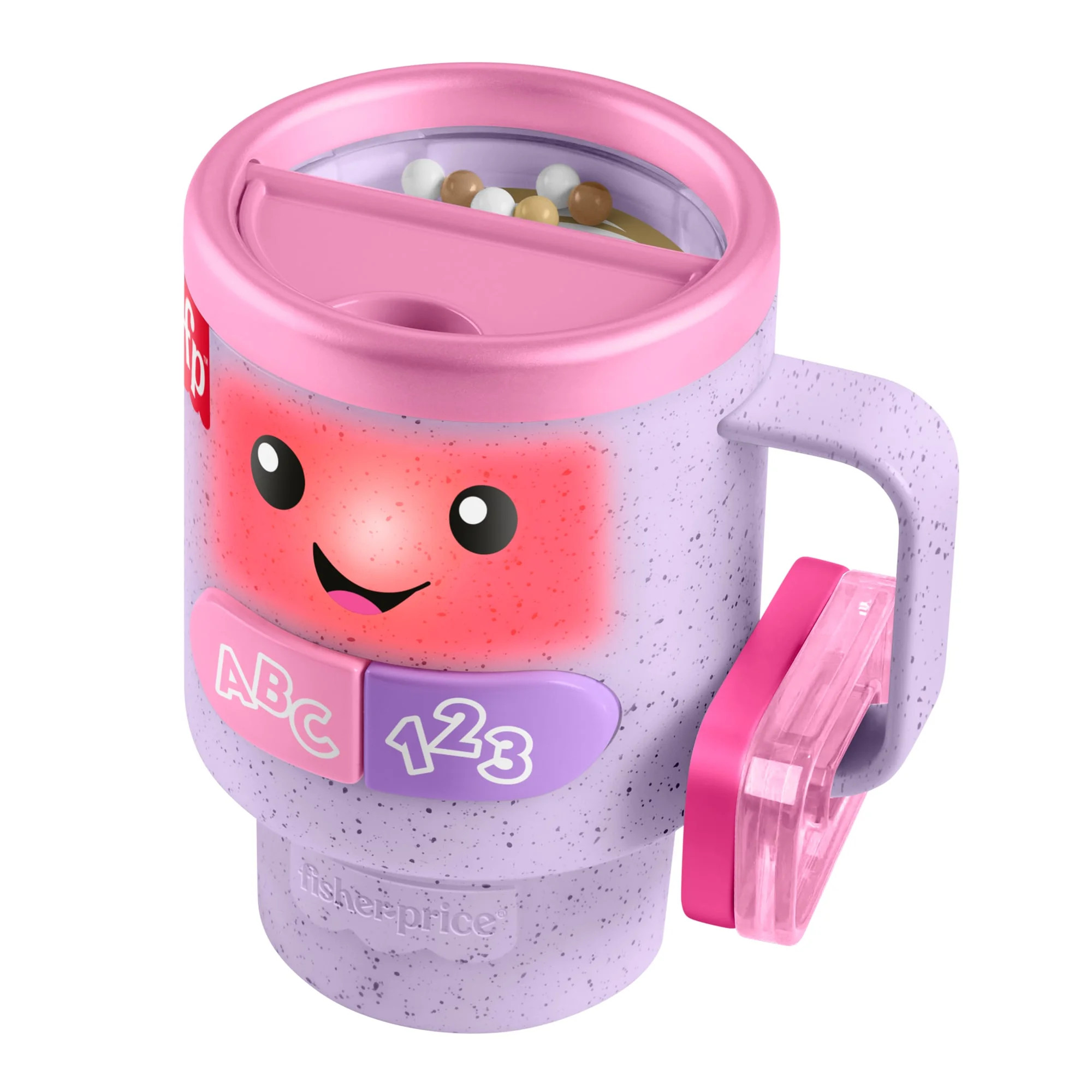 Fisher-Price Laugh & Learn Wake up & Learn Coffee Mug Purple Baby & Toddler Toy with Music & Ligh... | Walmart (US)