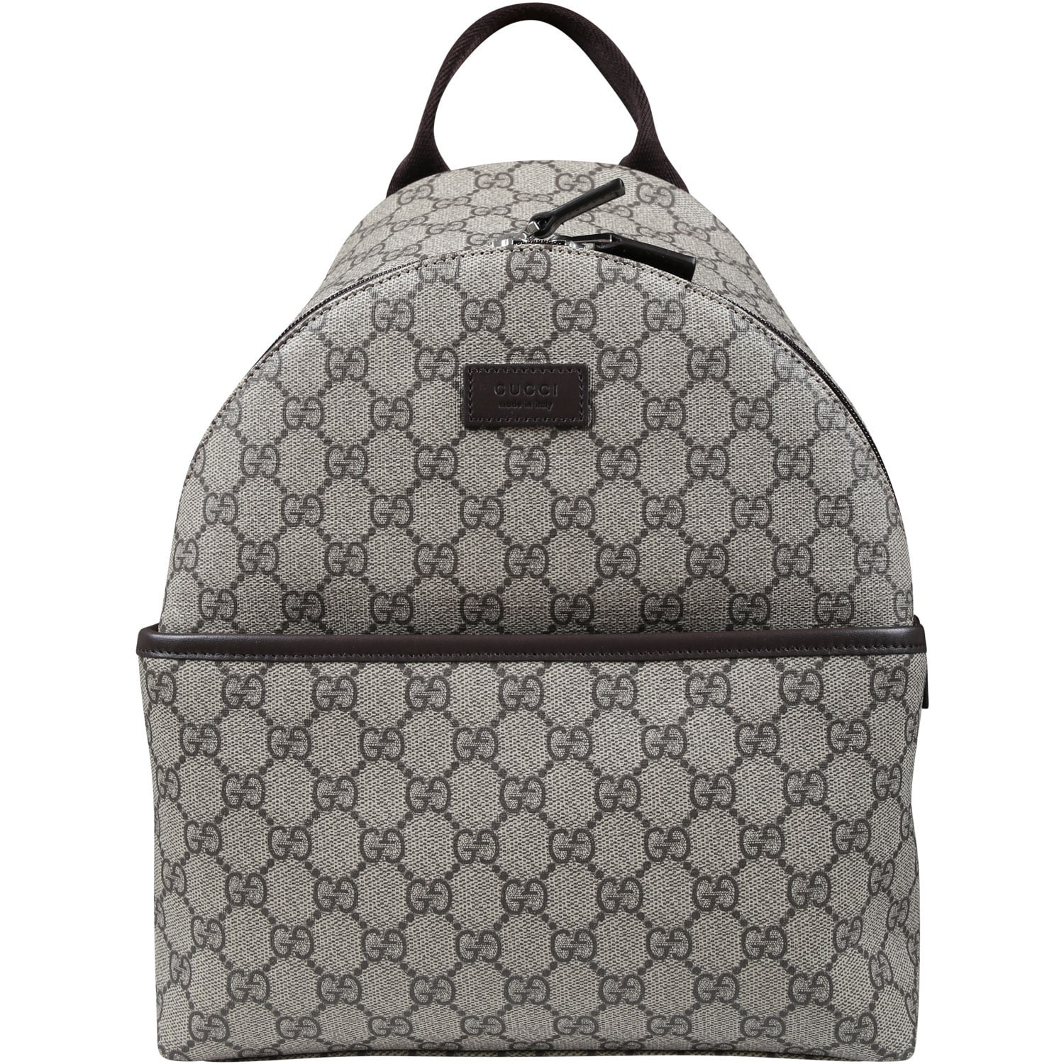 Gucci Brown Backpack For Kids With Gg Motif | Italist.com US