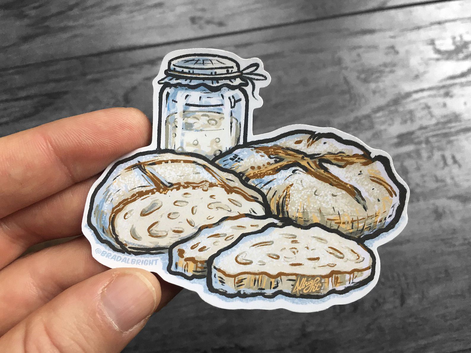 Sourdough Starter Sticker  Water Resistant Decal  FREE | Etsy | Etsy (US)