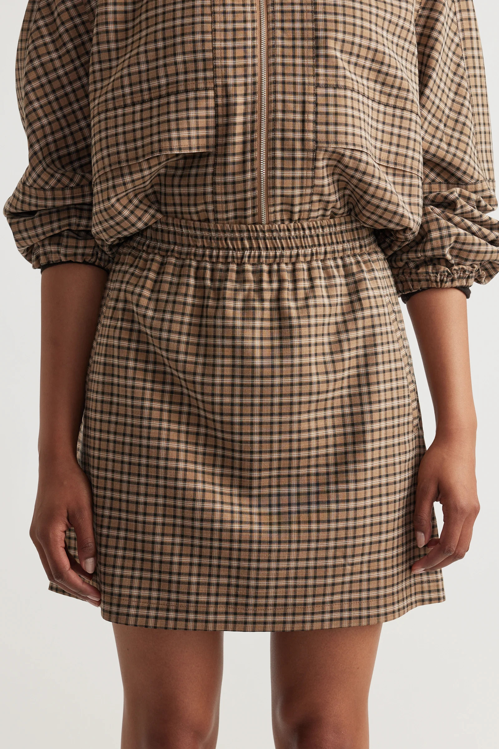 Violet Check Mini Skirt - Mini Check | DECJUBA