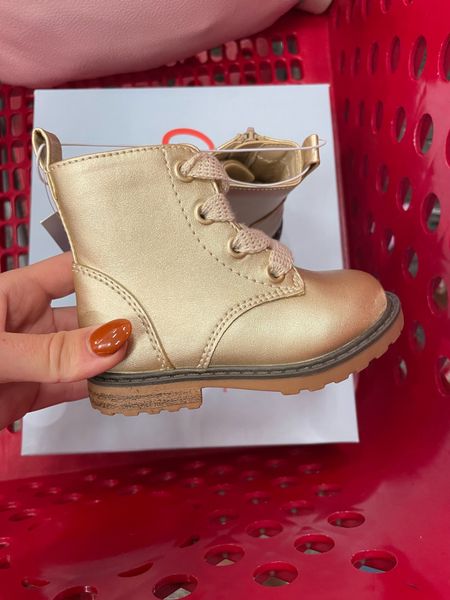 Rose gold babygirl boots at target 🌹

#LTKkids #LTKbaby #LTKshoecrush