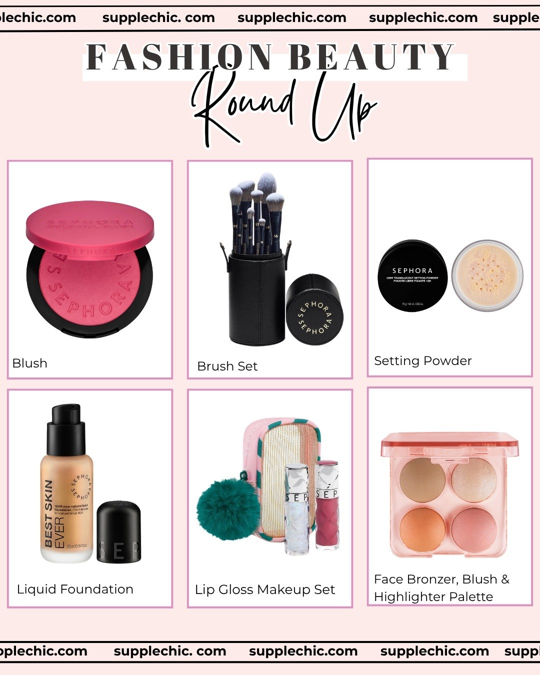 Building the perfect makeup bag starts with finding reliable beauty essentials. This Sephora beauty roundup includes everything from blush and foundation to brushes, setting powder, and lip products for creating an effortless everyday glam look.   Sephora beauty finds, makeup essentials, beauty roundup, makeup favorites, everyday makeup routine, blush makeup, setting powder, foundation makeup, makeup brush set, beauty products

#LTKBeauty #LTKSeasonal #LTKgrwm