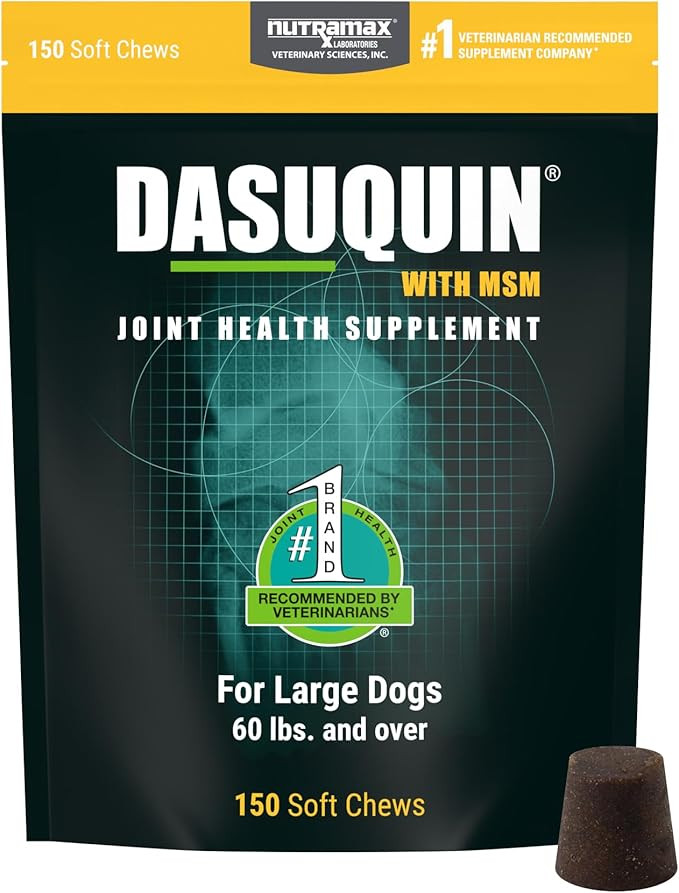 Nutramax Laboratories Dasuquin with MSM Soft Chews, Large Dog, 150 Count, brown | Amazon (US)
