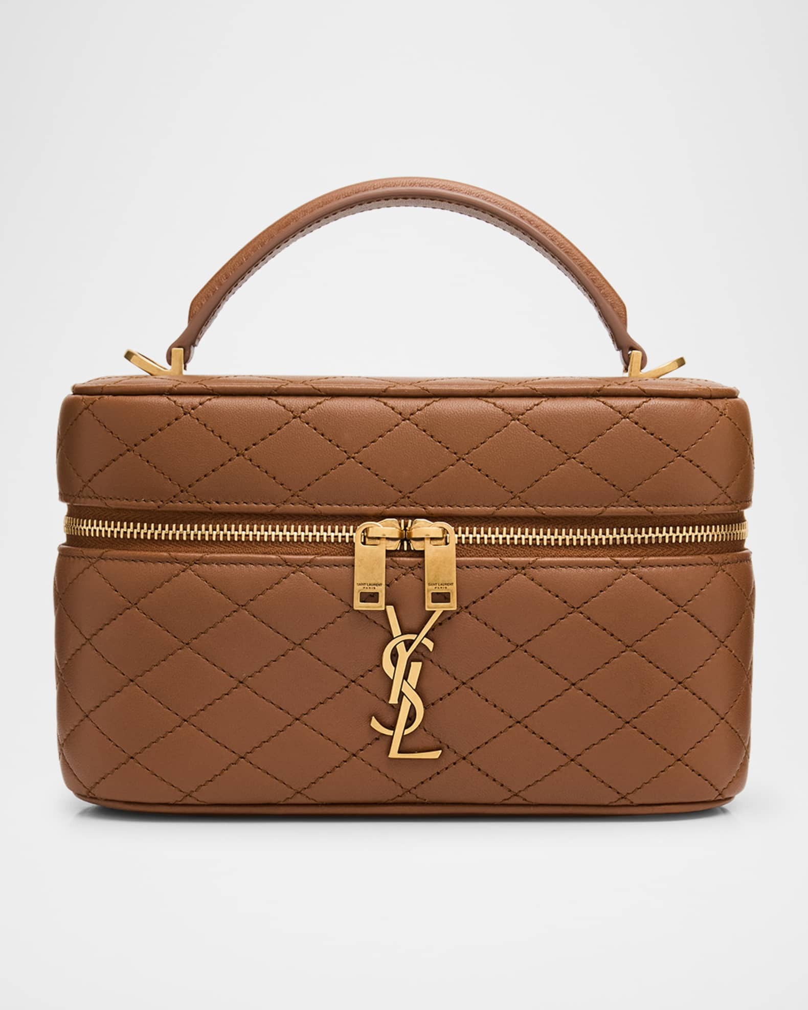 Saint Laurent Gaby Vanity Quilted Leather Bag | Neiman Marcus