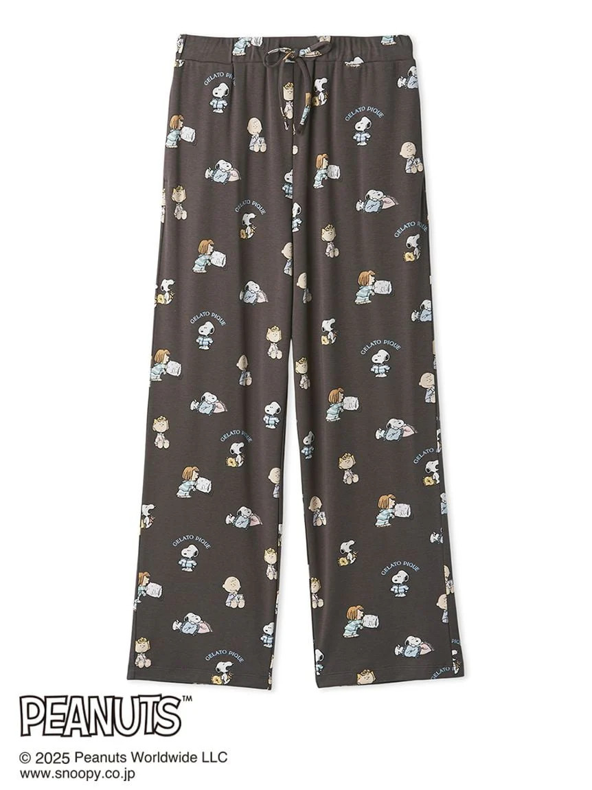 [PEANUTS] [MENS] Original Art Print Long Pants | Gelato Pique